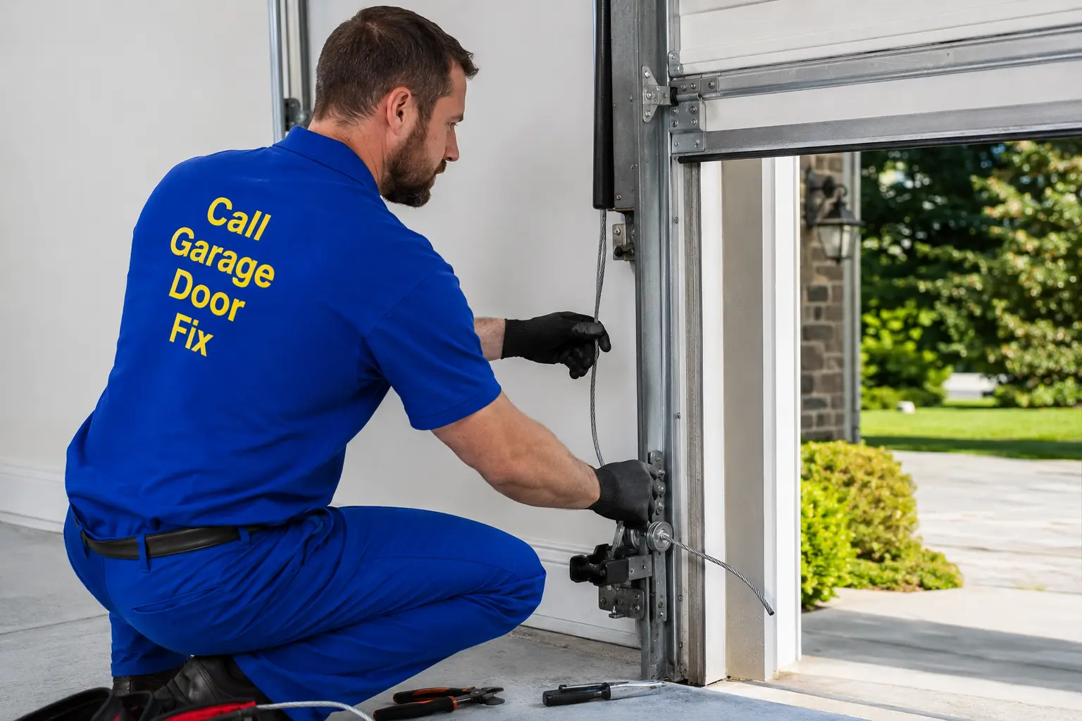 Call garage door fix Peoria il