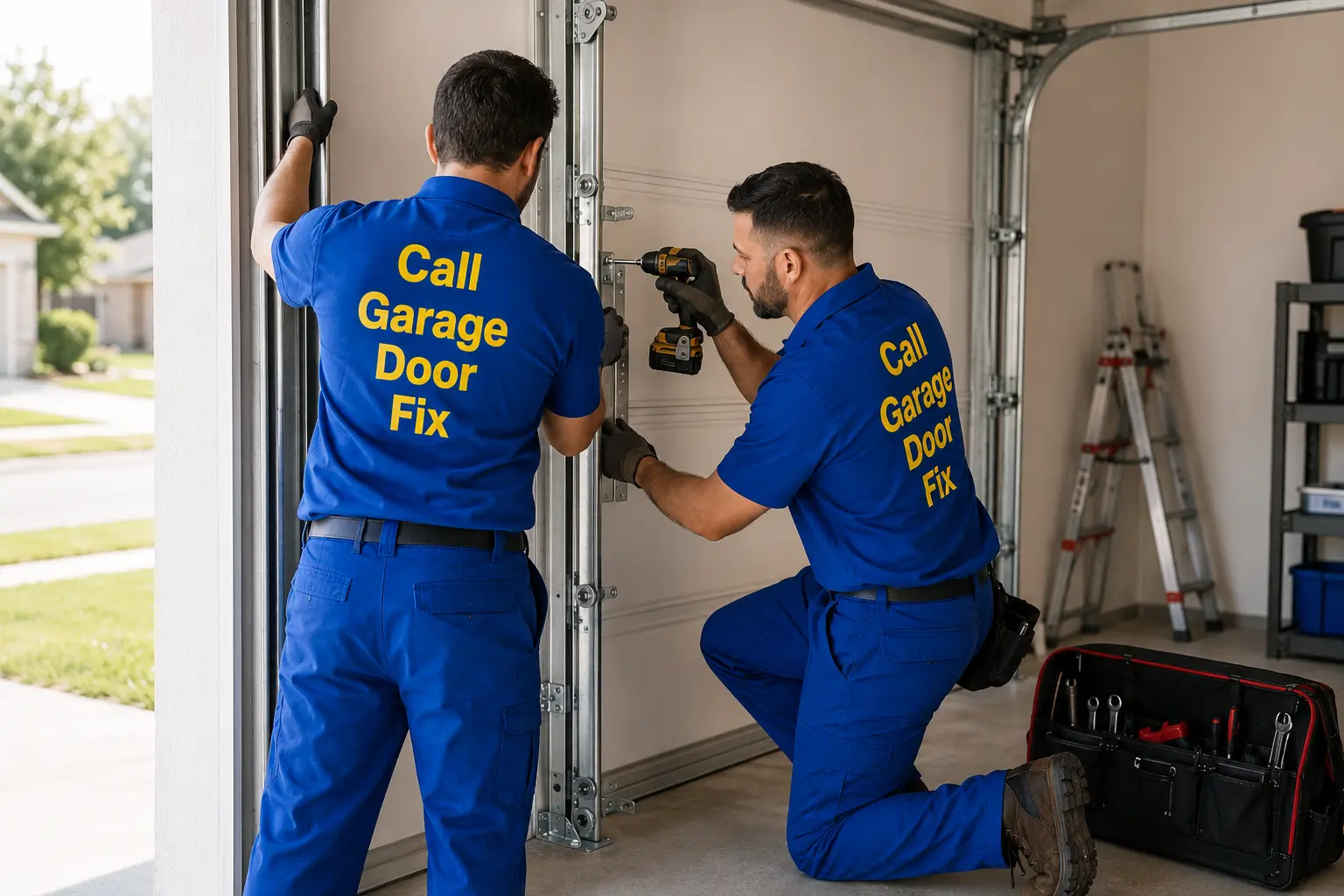 Garage Door Roller and Track Repair in Peoria il
