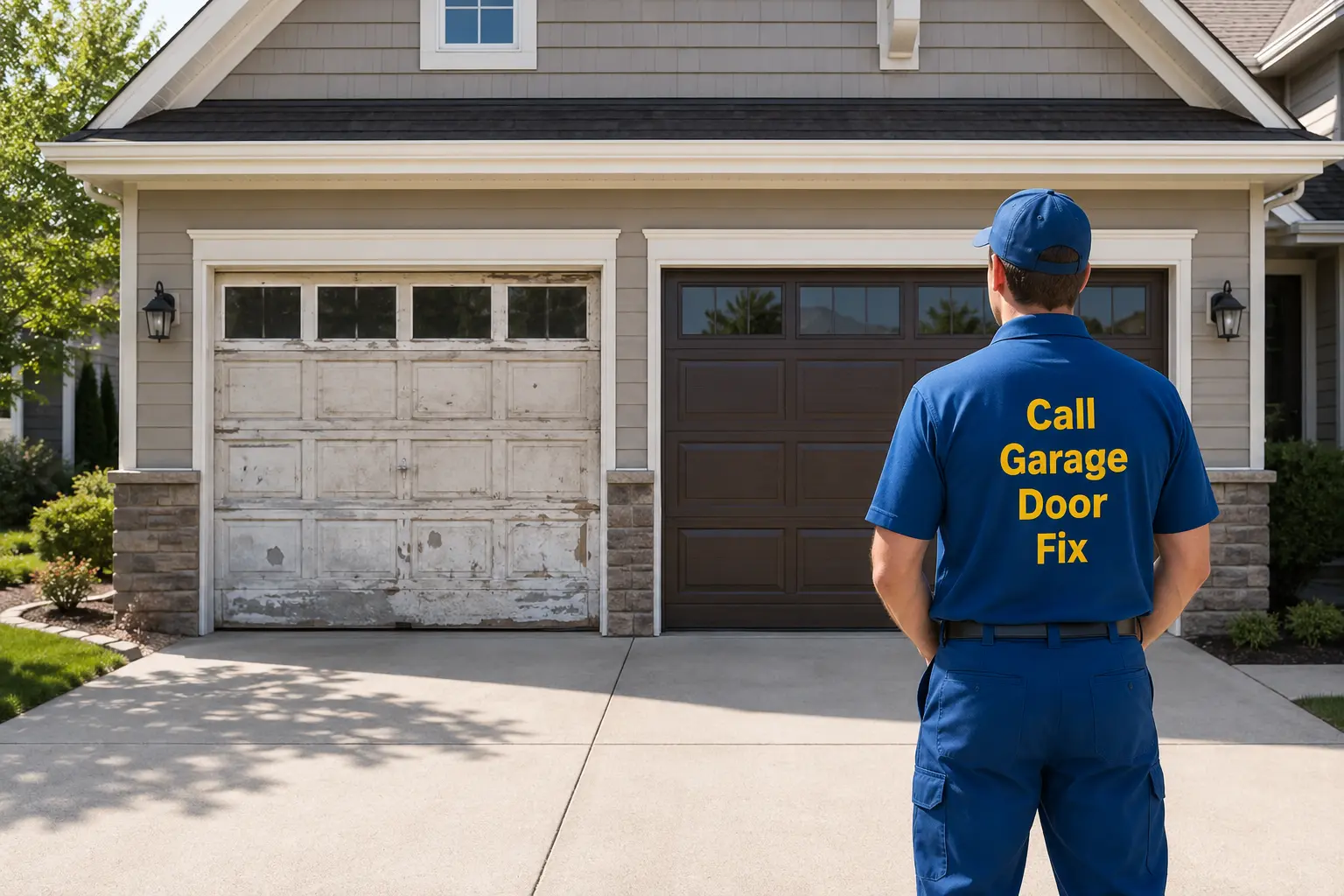 Garage door replacement in Peoria il