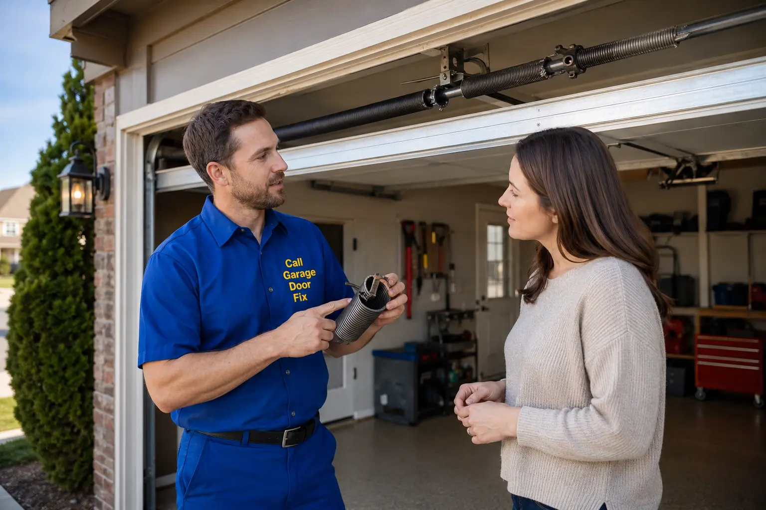 Residential Garage Door Spring Replacement